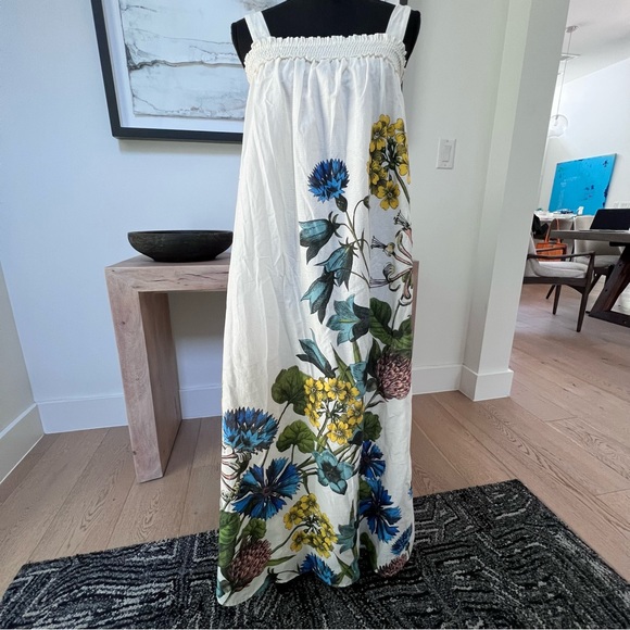 Anthropologie Maeve Beaujardin Maxi Dress Size S Boho Floral Pockets! NWT - Picture 9 of 12